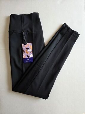 Honeylove 2.0 High Waisted Shapewear Leggings M Black Sculpting Compression Gym